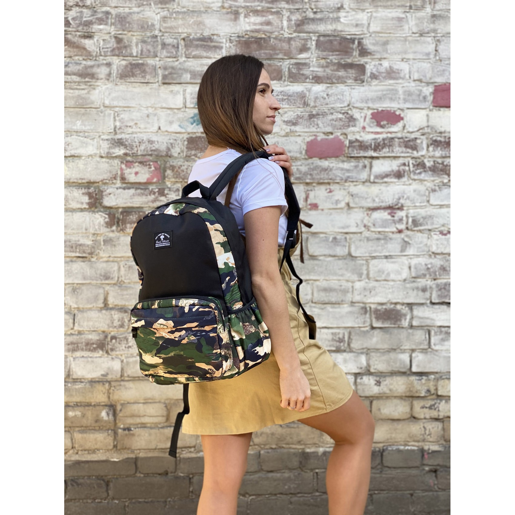 Рюкзак Galaxy зеленый камуфляж