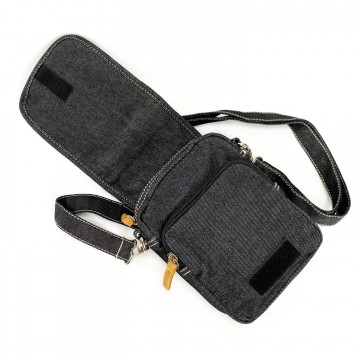 Чоловіча барсетка Ryan через плече графіт фото