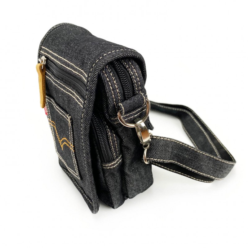 Чоловіча барсетка Ryan через плече графіт - 7 фото