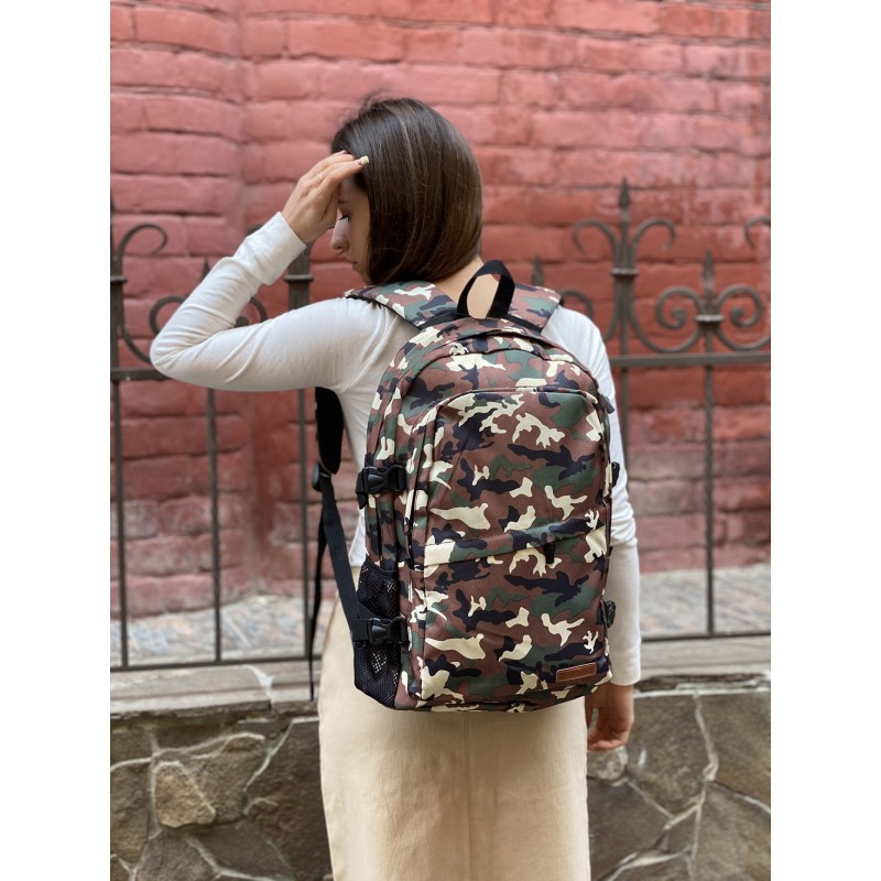 Рюкзак дорожный Combat коричневый камуфляж - 6 фото