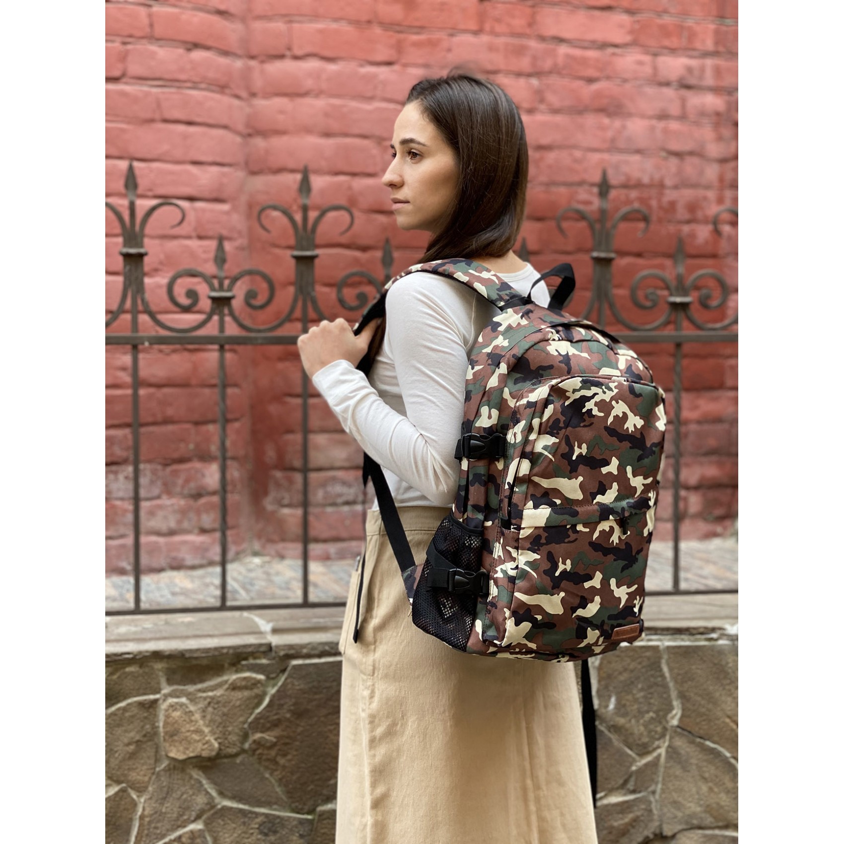 Рюкзак дорожній Combat коричневий камуфляж