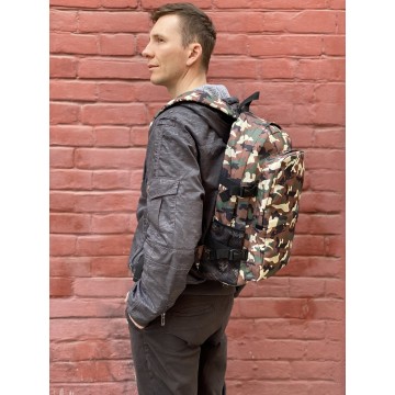 Рюкзак дорожній Combat коричневий камуфляж фото