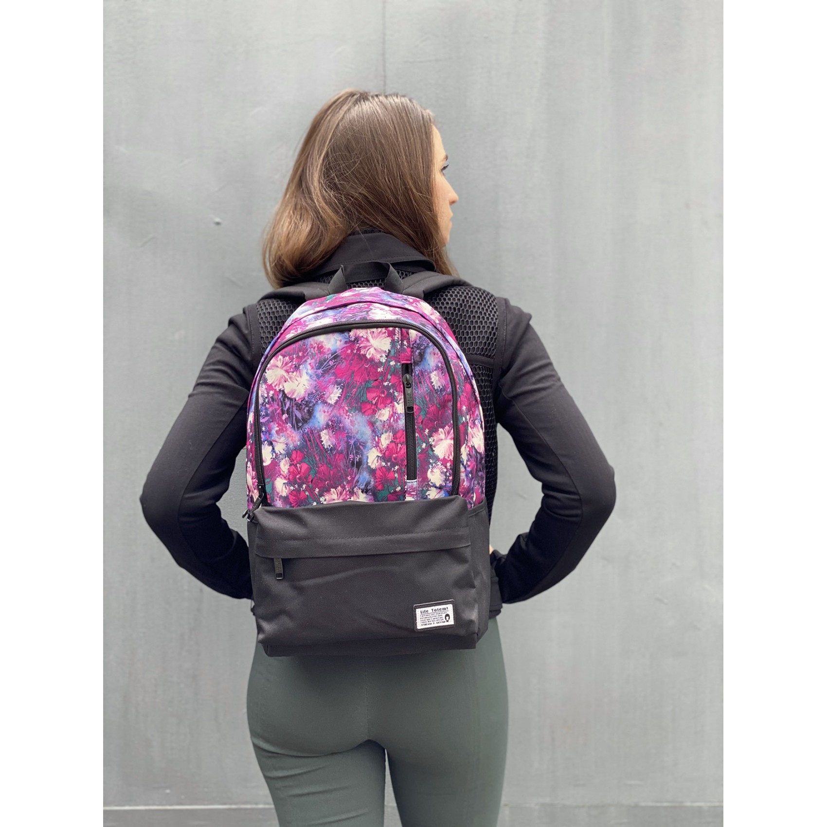 Женский рюкзак Flowers фиолетовый