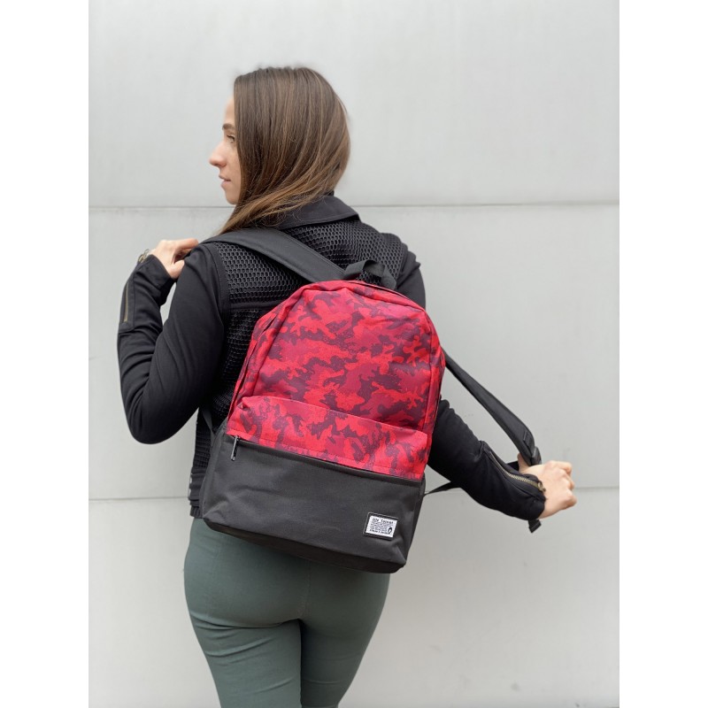 Рюкзак Battle бордовий камуфляж - 4 фото