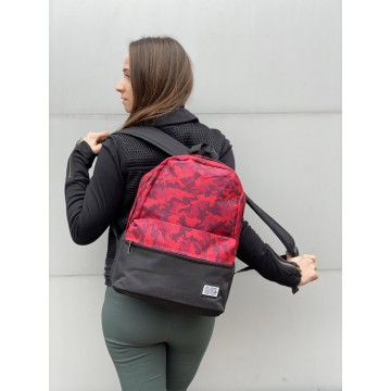 Рюкзак Battle бордовий камуфляж фото