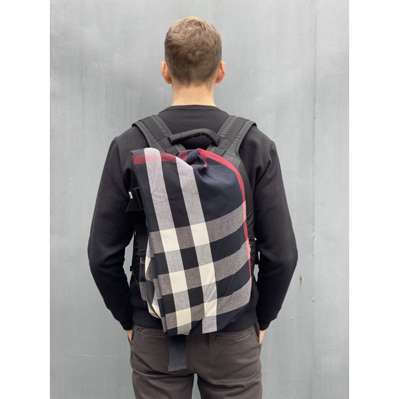 Чоловічий рюкзак Mackar Team чорно-білий - 3 фото