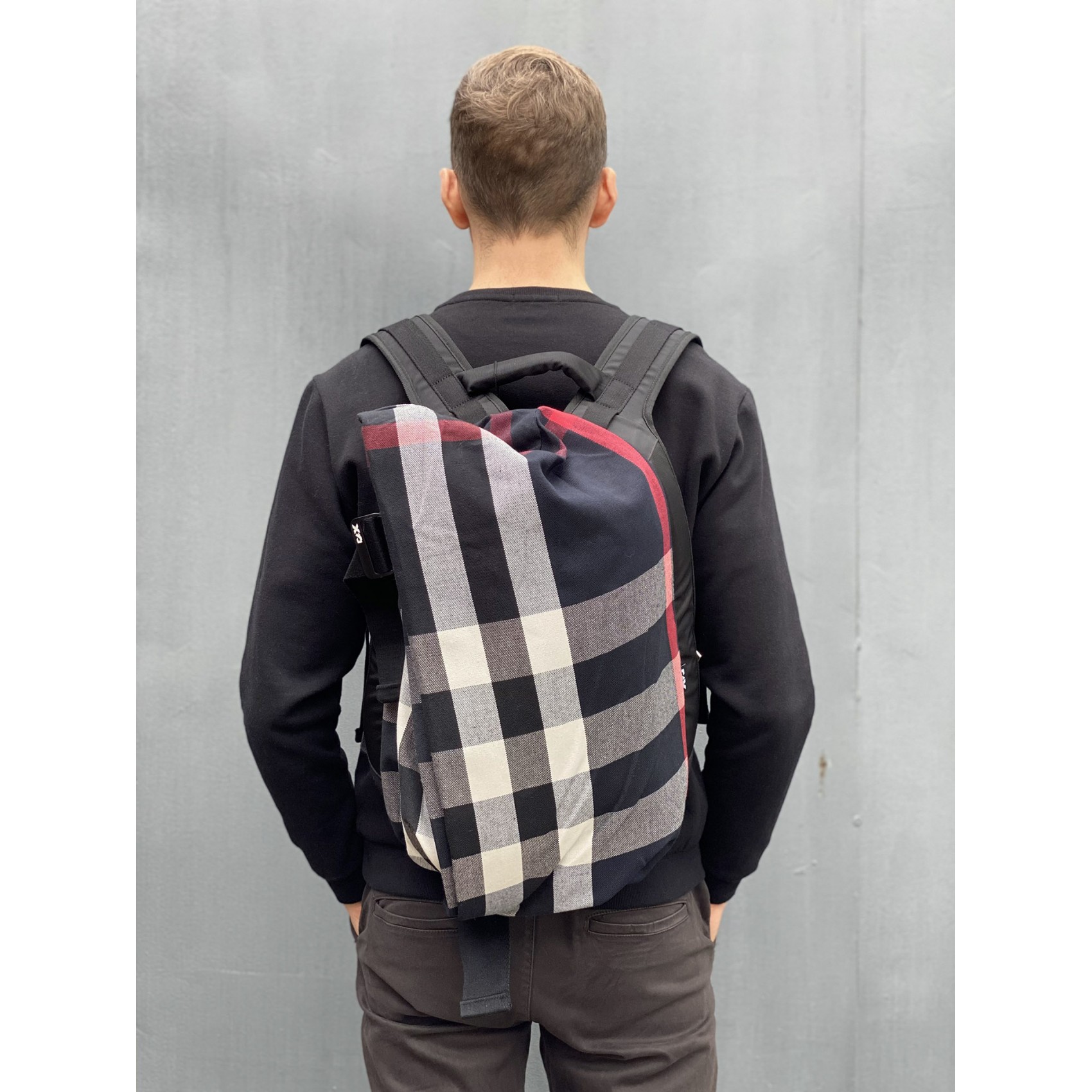 Мужской рюкзак Mackar Team черно-белый