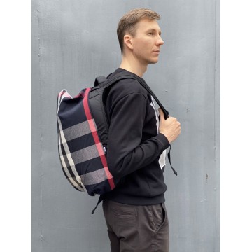 Чоловічий рюкзак Mackar Team чорно-білий фото