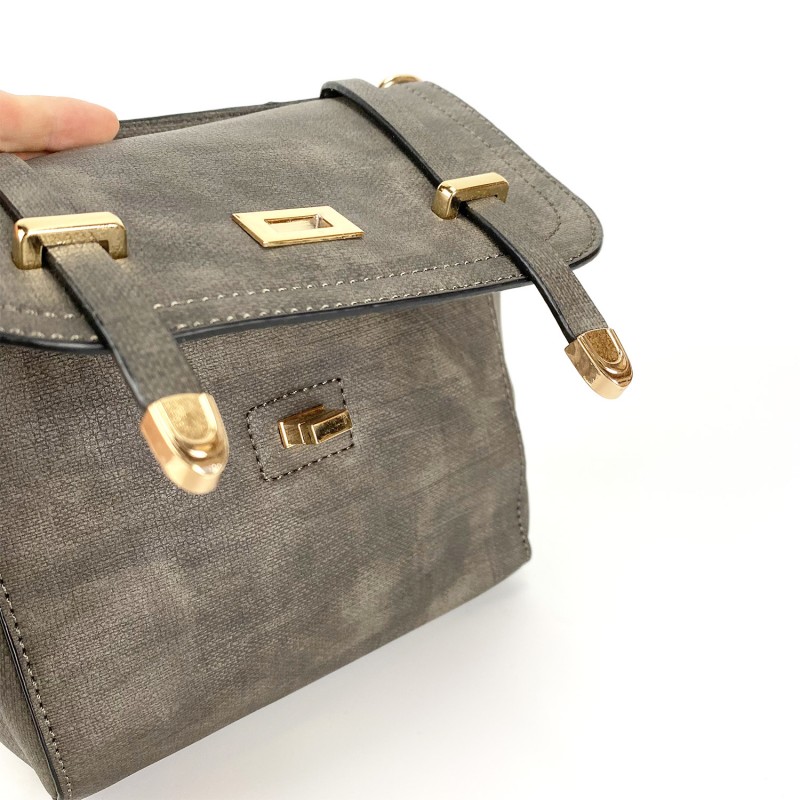 Сумочка-клатч Annette серая - 1 фото