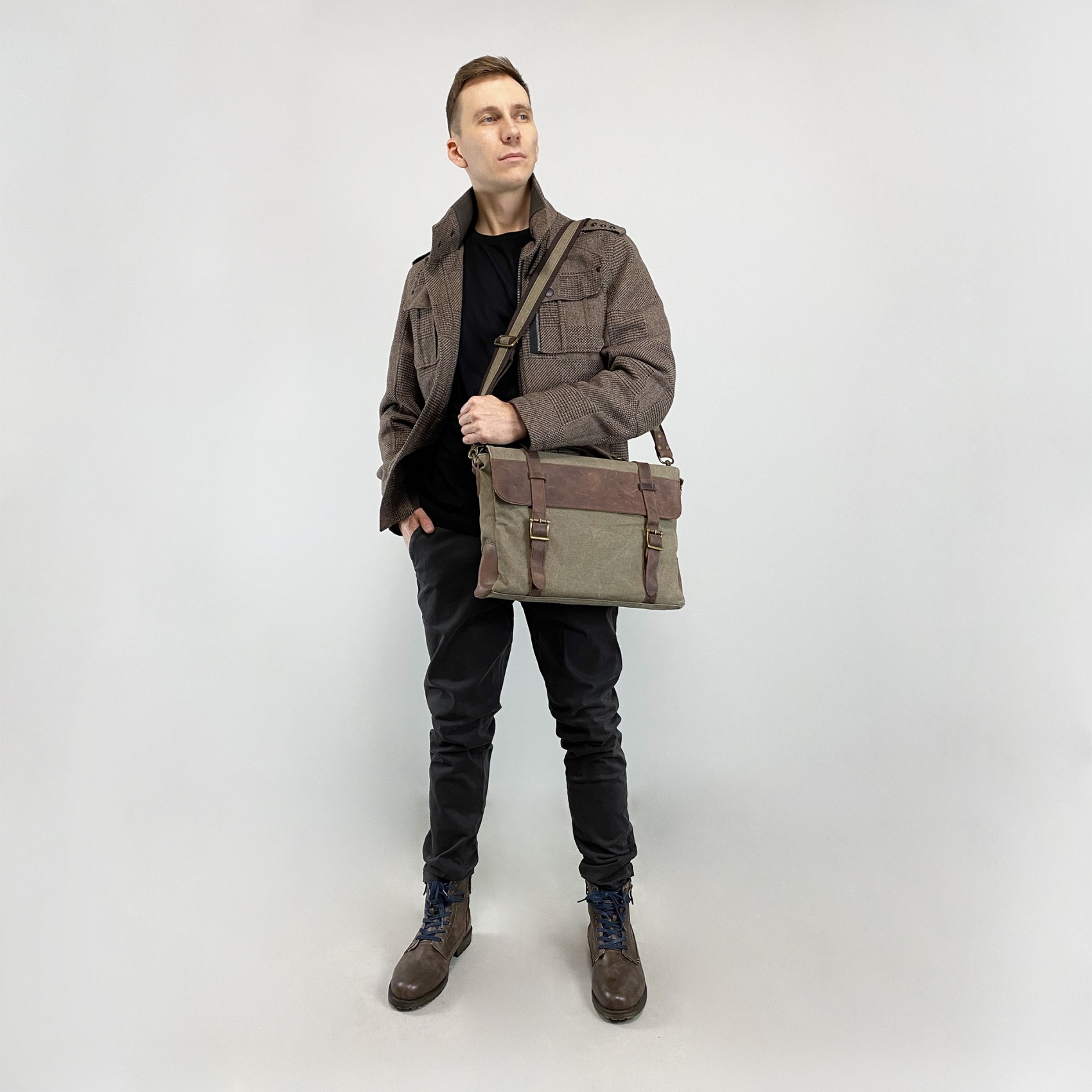 Мужской портфель Zein тауп