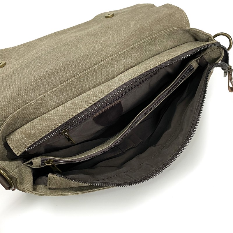 Мужской портфель Zein тауп - 7 фото