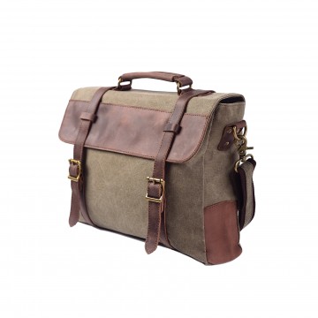 Чоловічий портфель Zein тауп фото