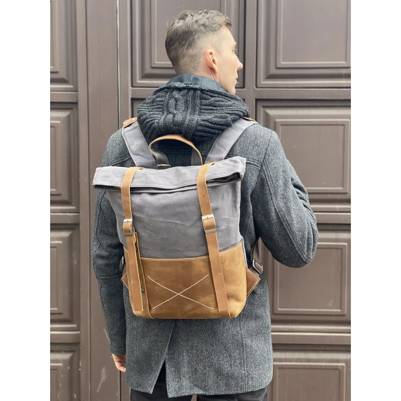 Чоловічий міський рюкзак Safari графіт - 3 фото