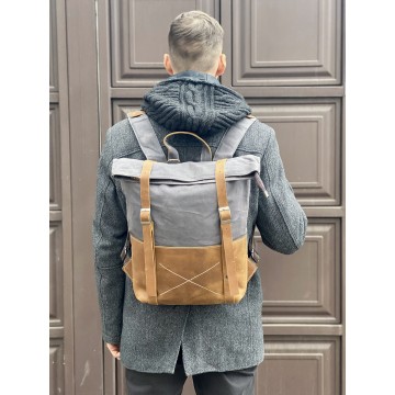 Чоловічий міський рюкзак Safari графіт фото