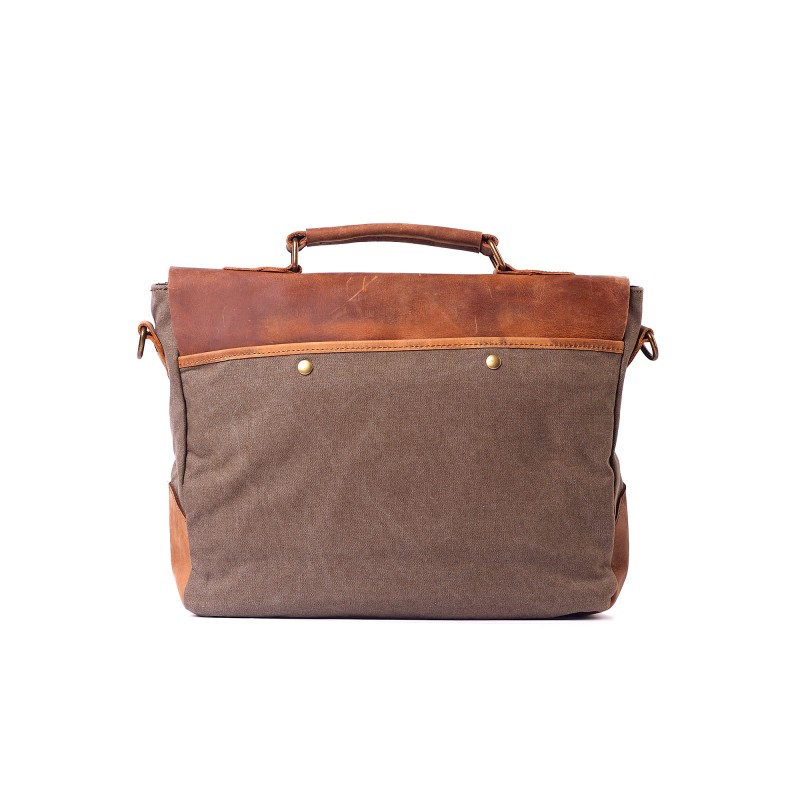 Мужской портфель Tone тауп - 12 фото