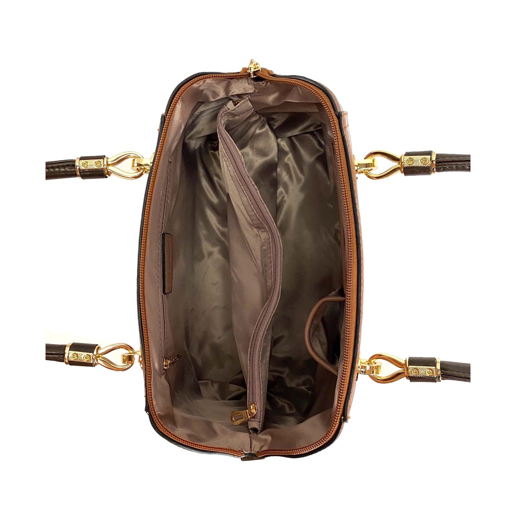 Женская классическая сумка Isa Paulina DS коричневая