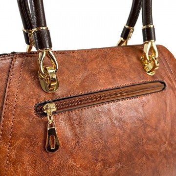 Женская классическая сумка Isa Paulina DS коричневая фото