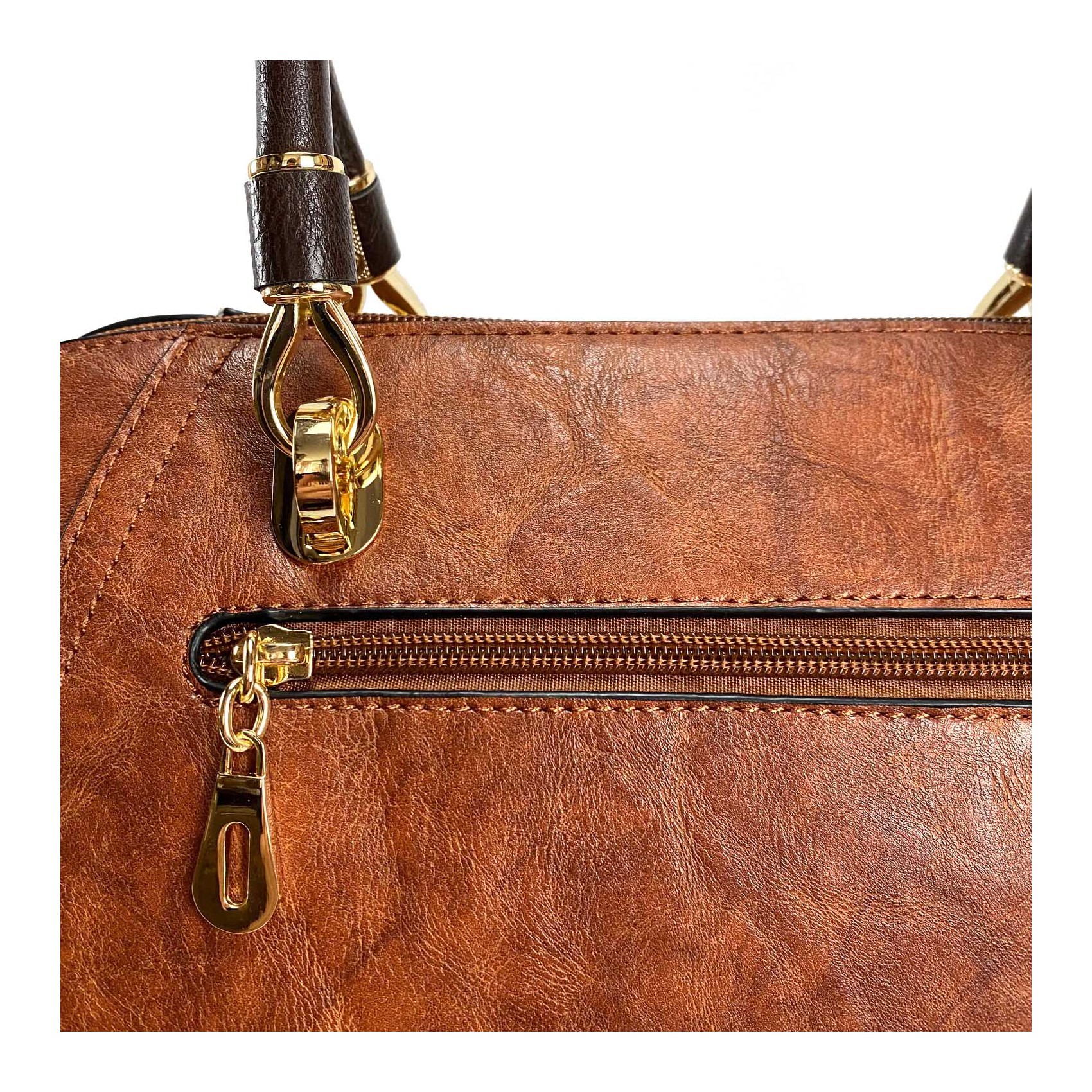 Жіноча класична сумка Isa Paulina DS коричнева