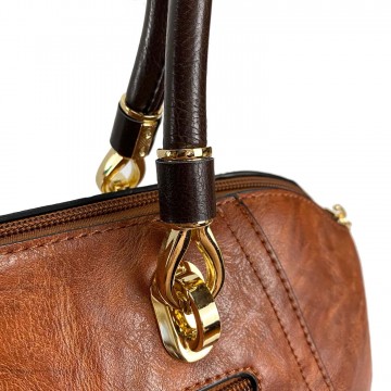 Женская классическая сумка Isa Paulina DS коричневая фото