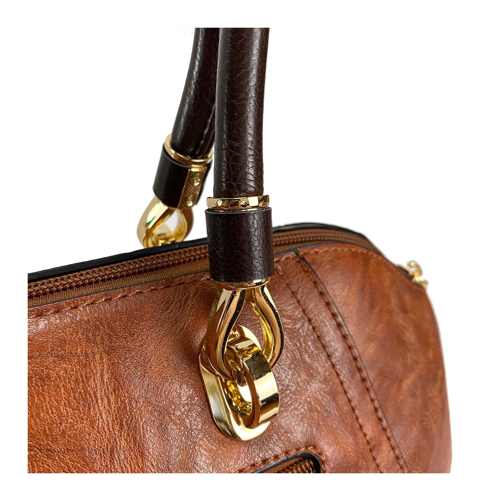 Жіноча класична сумка Isa Paulina DS коричнева