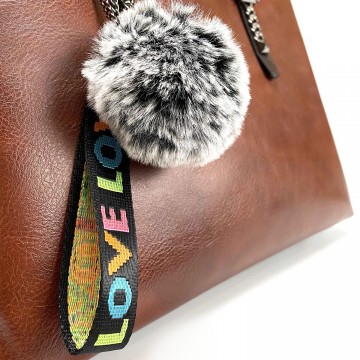 Женская классическая сумка Isa Paulina SE коричневая фото