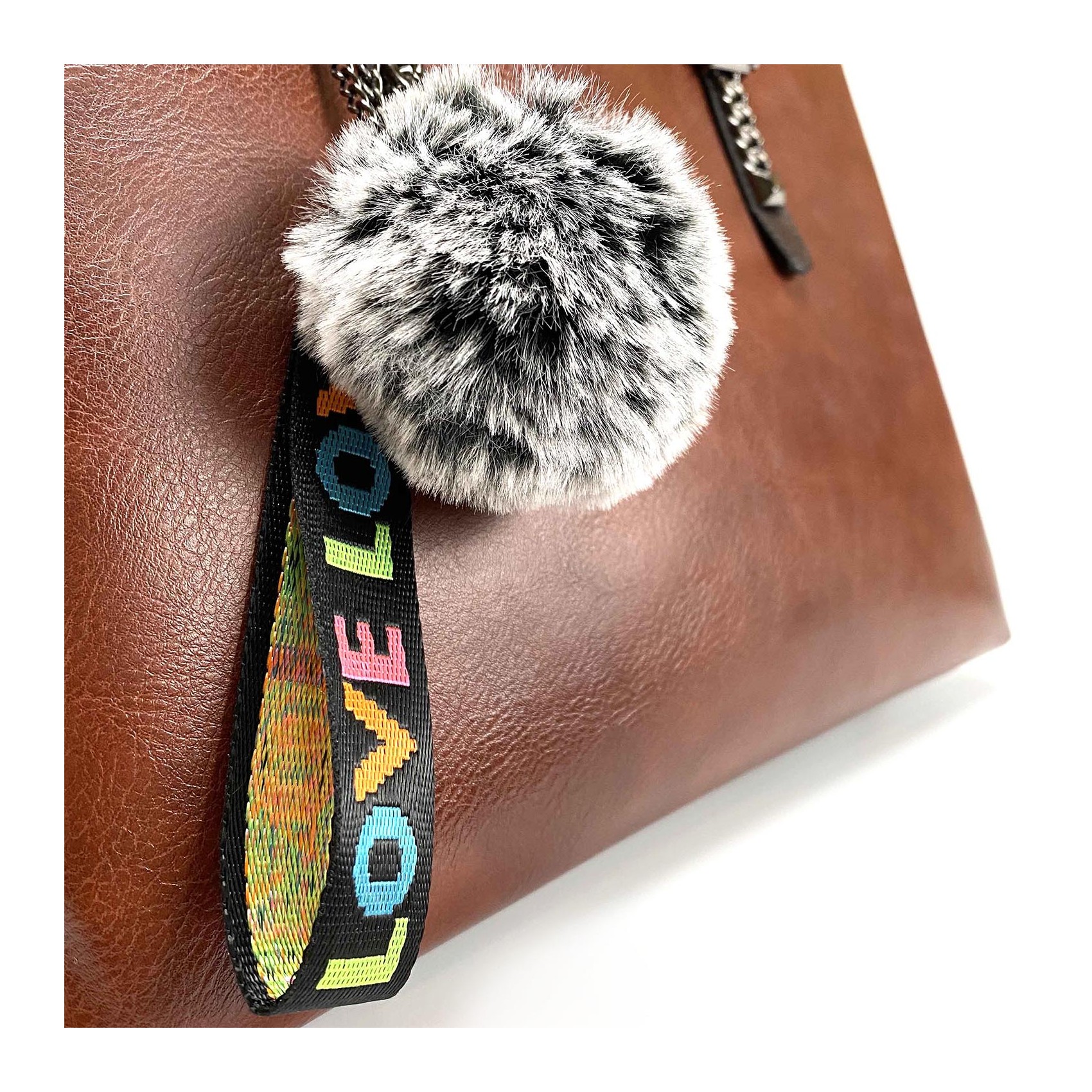 Женская классическая сумка Isa Paulina SE коричневая