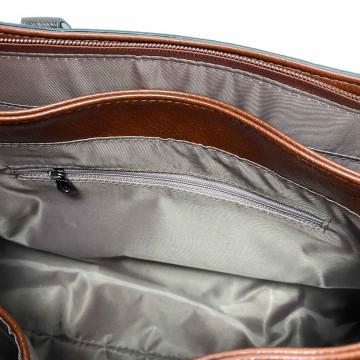 Жіноча класична сумка Isa Paulina SE коричнева фото