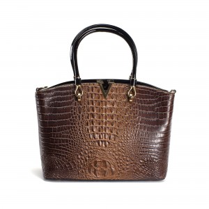 Женская классическая сумка Inessa коричневая