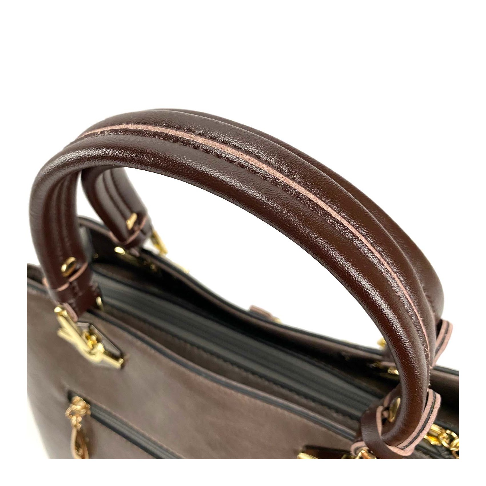 Женская классическая сумка Miranda серо-коричневая