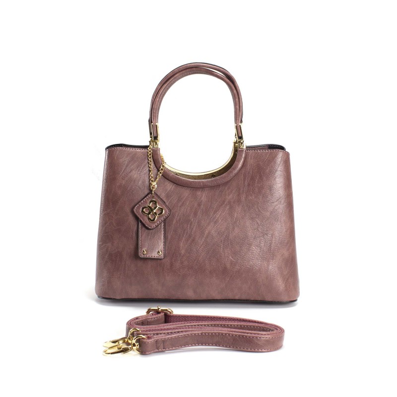 Женская классическая сумка Mary сиреневая - 11 фото