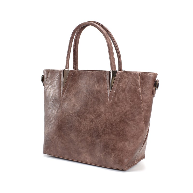 Женская классическая сумка Wendy персиковая - 1 фото