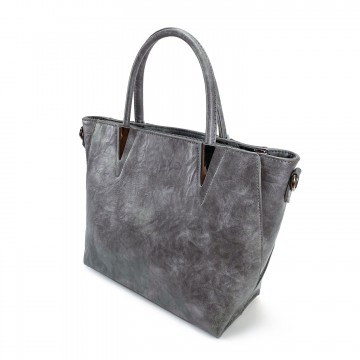 Женская классическая сумка Wendy серая фото