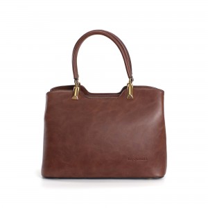 Женская классическая сумка Isa Paulina Fly коричневая